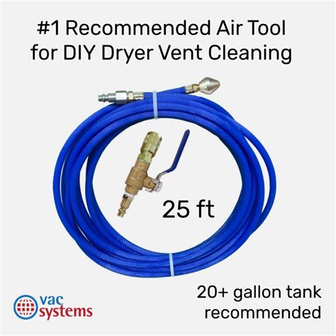 DIY – 25 FT DRYER VENT CLEANING KIT (AIR) | Vac Systems