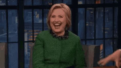 Hillary Clinton Laughing GIF - HillaryClinton Laughing Happy - Discover ...