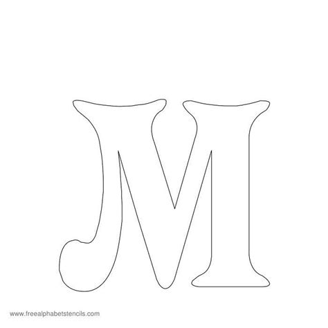 Letter M Stencil Printable