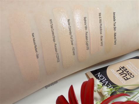 Revlon Colorstay Full Cover Foundation - Ivory 110 Swatches & Review