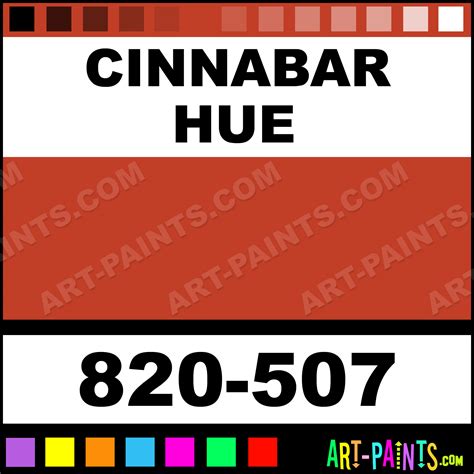 Cinnabar Artist Oil Paints - 820-507 - Cinnabar Paint, Cinnabar Color, Natural Pigment Artist ...