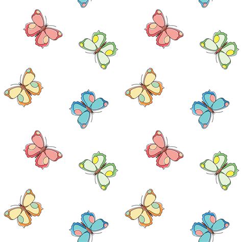 Butterfly seamless pattern. Repeating butterfly background for textile design, wrapping paper ...