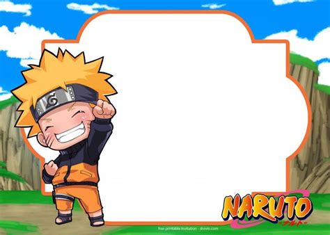 FREE Printable Naruto Birthday Invitation Template | DREVIO | Naruto birthday, Naruto party ...