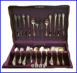 1847 Rogers Bros IS Silverware Set Remembrance 52 Piece withChest ...