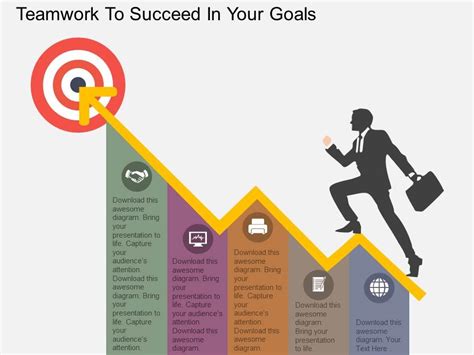 Teamwork To Succeed In Your Goals Powerpoint Template