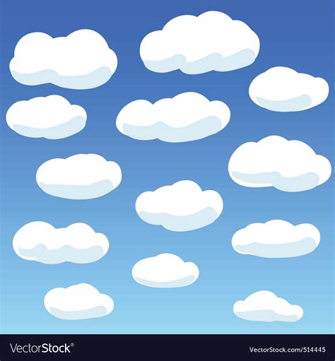 Vector clouds Royalty Free Vector Image - VectorStock