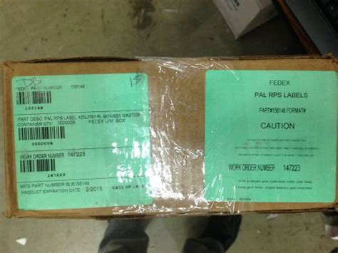 FedEx Thermal Shipping Labels 400 4x6 with 1in. Core Roll 156148-434-RIT2 05/14 – TZSupplies.com