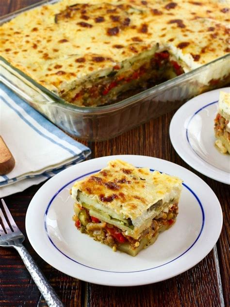 Roasted Vegetable Moussaka - Mediterranean Vegetarian Recipe