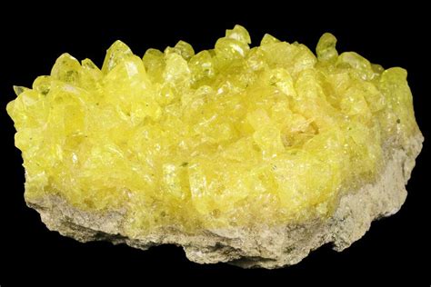 3.3" Sulfur Crystals on Matrix - Bolivia (#66297) For Sale - FossilEra.com