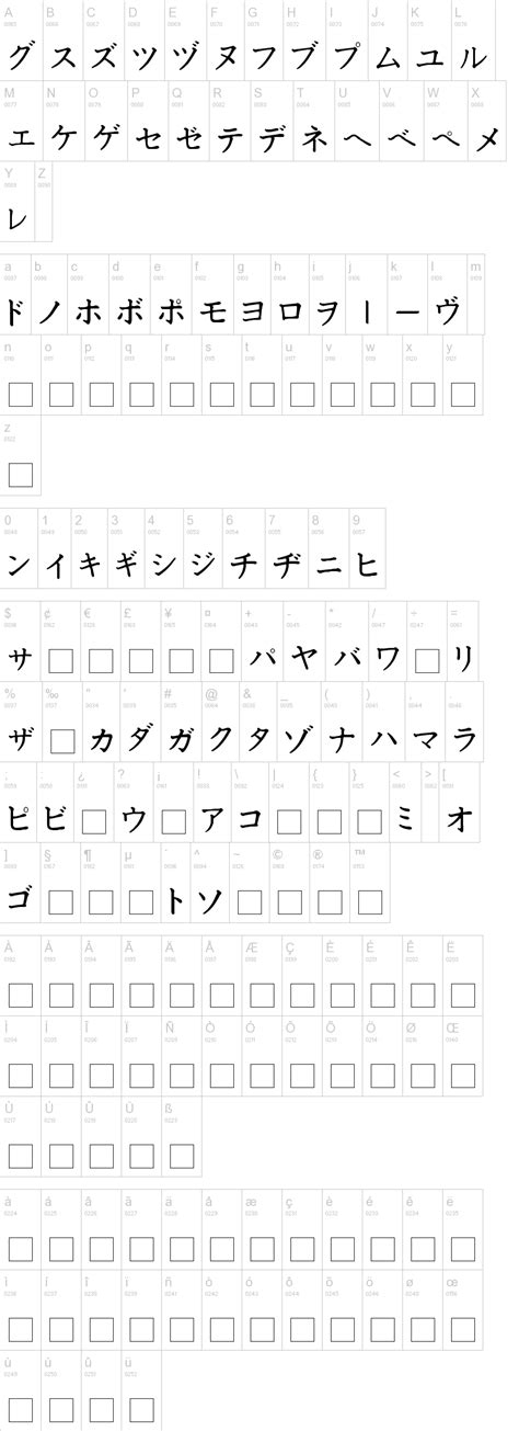 Katakana Font | dafont.com