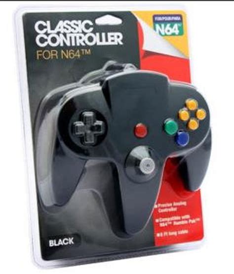 Nintendo Classic Controller for N64 Black May Flash - ToyWiz