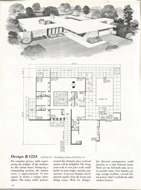 Vintage House Plans: New and Refreshing Mid Century Contemporary in ...