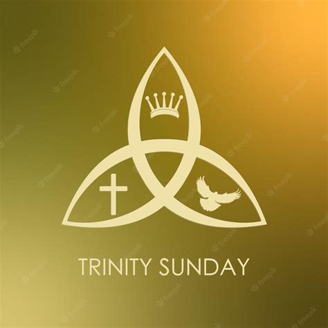 Premium Vector | Trinity Sunday with religious trinity symbol modern background vector ...