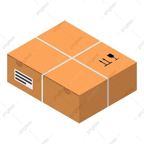 Gambar Ikon Kotak Karton Vektor Isometrik, Karton, Gudang, Tinggi PNG dan Vektor dengan ...