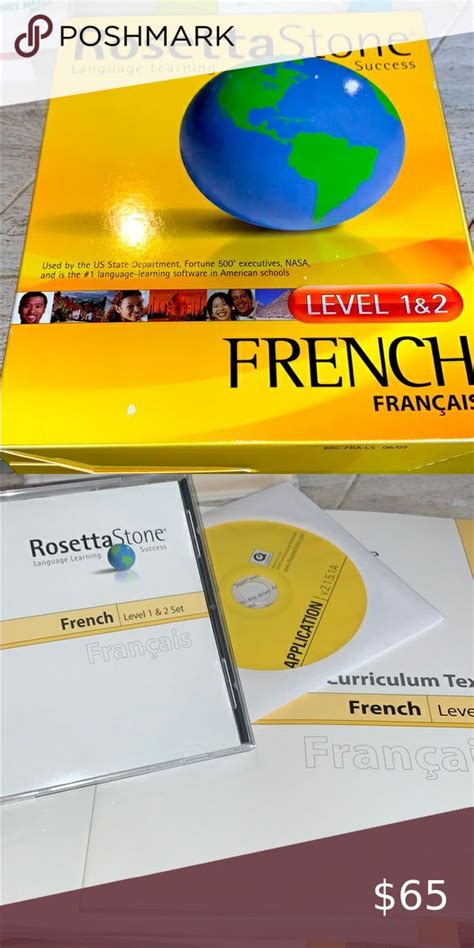 Rosetta Stone French Level 1&2 language learning