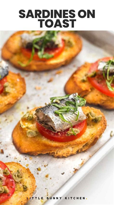 Sardines on Toast (Easy Lunch or Appetizer) - Little Sunny Kitchen