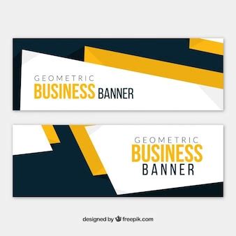 Free Vector | Company banners in abstract style