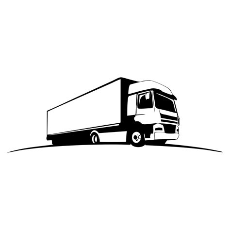 truck trailer vector for logo or bussiness emblem 13550233 Vector Art ...