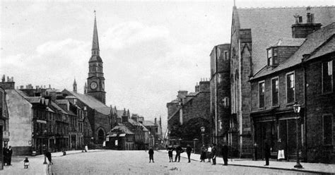 Tour Scotland: Old Photograph East High Street Forfar Scotland