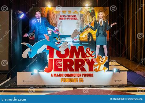 A Beautiful Standee of a Movie Called Tom and Jerry Display at the ...