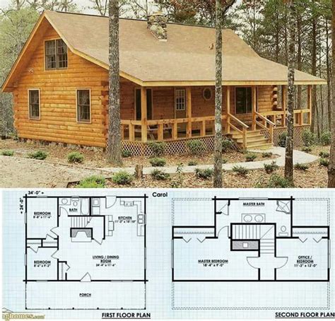 Log cabin floor plans, Cabin house plans, Log cabin plans