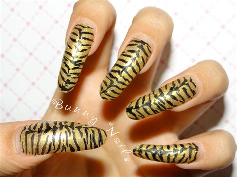 Bunny Nails: Tiger Print Nail Art