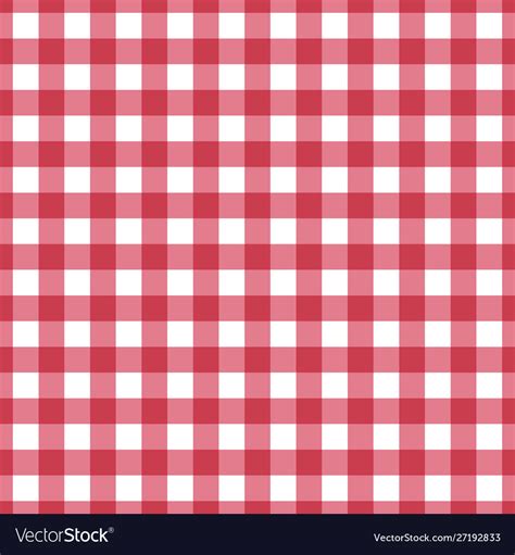 Seamless red tablecloth texture pattern Royalty Free Vector