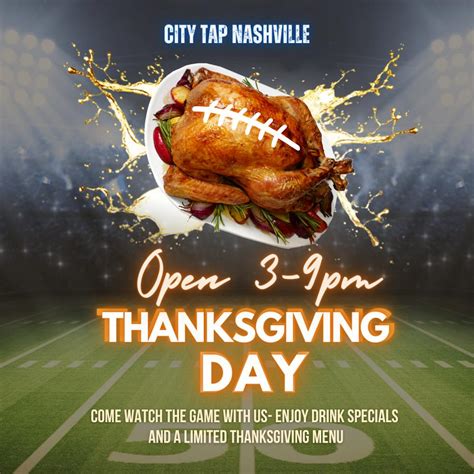 We're Open Thanksgiving Day! | City Tap House | New American Restaurant ...