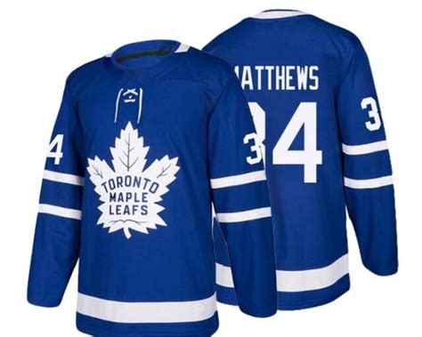 Toronto Maple Leafs #34 Auston Matthews Mens Blue Jerseys 2017-18 New ...