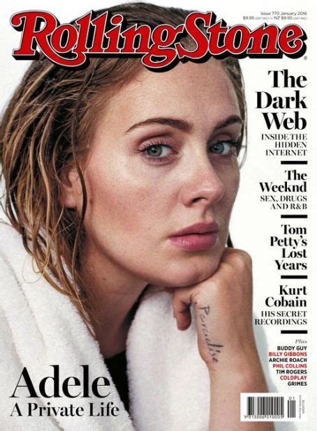 Adele, Rolling Stone Magazine January 2016 Cover Photo - Australia