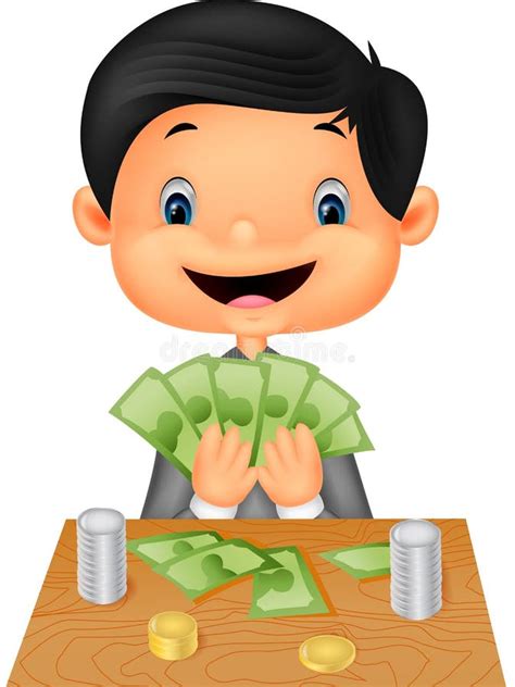 Boy Counting Clipart