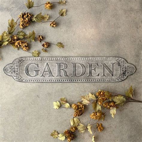 Rustic Metal Garden Plaque | Antique Farmhouse