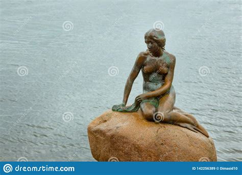 View of the Little Mermaid Statue Editorial Stock Image - Image of ...