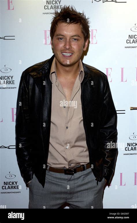 Brian dowling arrives birthday party elle magazine hi-res stock ...