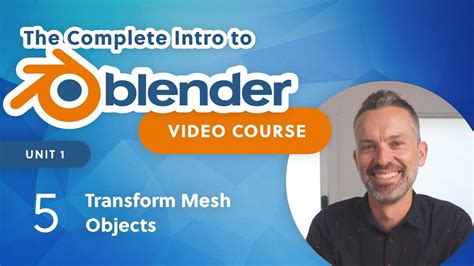 Blender Beginner Tutorial – Transform Mesh Objects - YouTube