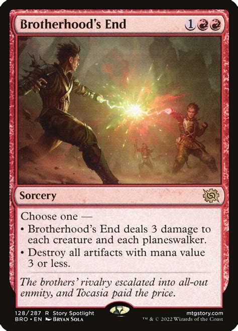 Brotherhood's End · The Brothers' War (BRO) #128 · Scryfall Magic The Gathering Search