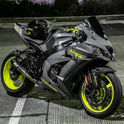 2016 Kawasaki ZX-10R grey yellow | Motorcycle, Kawasaki bikes, Super bikes