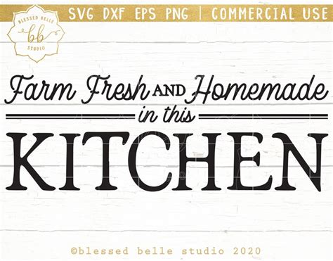 Farmhouse Kitchen Svg Farmhouse Svg Kitchen Sign Svg Farm - Etsy