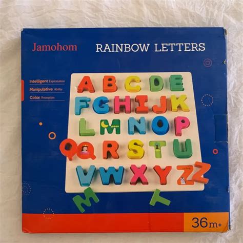 WOODEN ALPHABET PUZZLE Toddlers ABC Letter Educational Learning Toys Ages 3+ $12.99 - PicClick