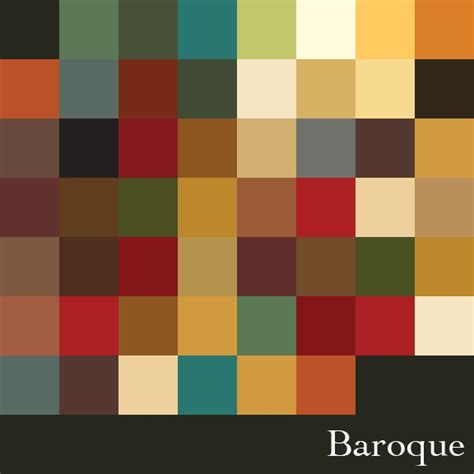 Baroque Color Palette | Baroque art, Eclectic color palette, Color palette