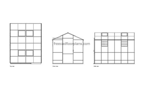 Greenhouse - Free CAD Drawings