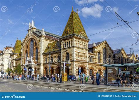 Great Market Hall Budapest, Hungary Editorial Photography - Image of ...