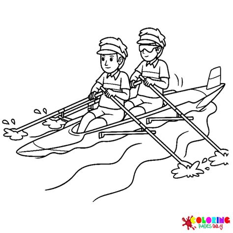 16 Rowing Coloring Pages - ColoringPagesOnly.com