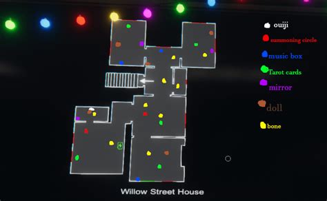 Willow Street House Map :: Cursed Objects and Bones : r/PhasmophobiaGame