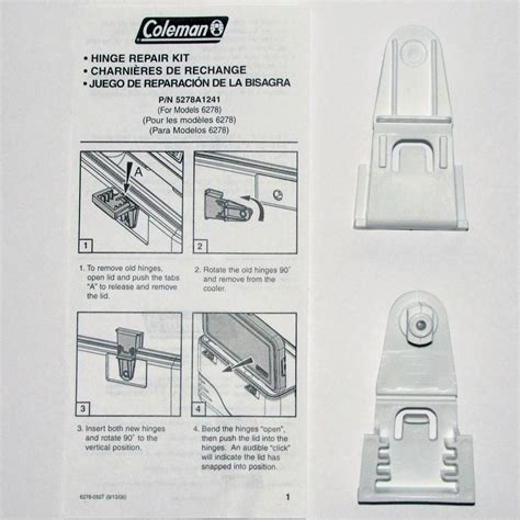 coleman cooler parts: coleman cooler parts hinges