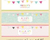 Items similar to Water bottle Labels - DIY Digital File on Etsy