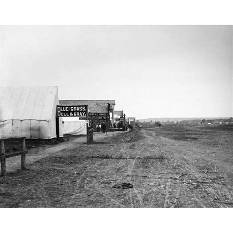 Montana Miles City C1880 Nview Of A Street In Miles City Montana Showing Signs Promoting The ...