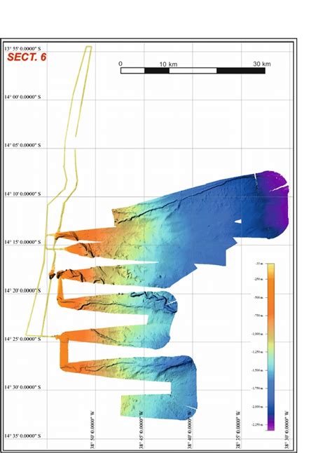 7 Digital elevation model of Section 6. 8 Digital elevation model of ...