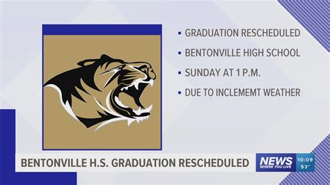 Bentonville graduation ceremony postponed | 5newsonline.com