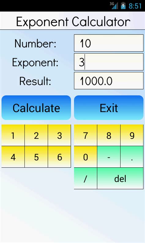 Exponent Calculator - Android Apps on Google Play